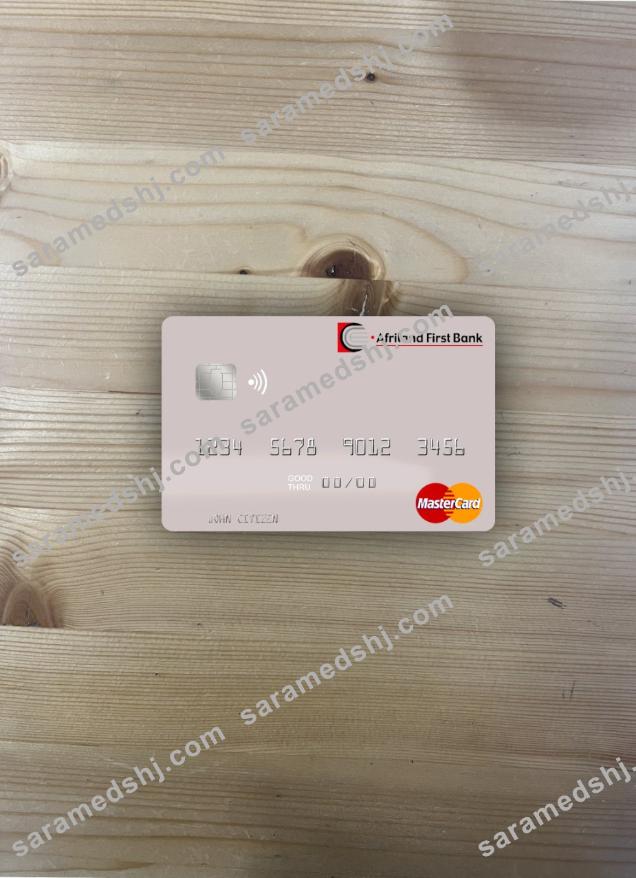 Sao Tome and Principe Afriland First Bank mastercard photolook front